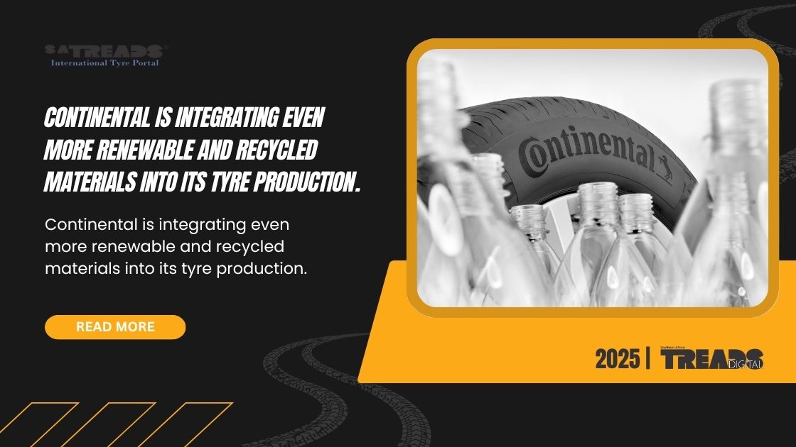 More Sustainable Tyres: Continental Increases Share of Renewable and Recycled Materials
